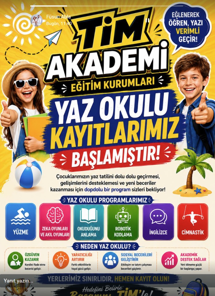 TİM Akademi yaz okulu programı duyuru görseli